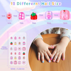 Shynek: diseños brillantes en uñas infantiles para diversión segura.