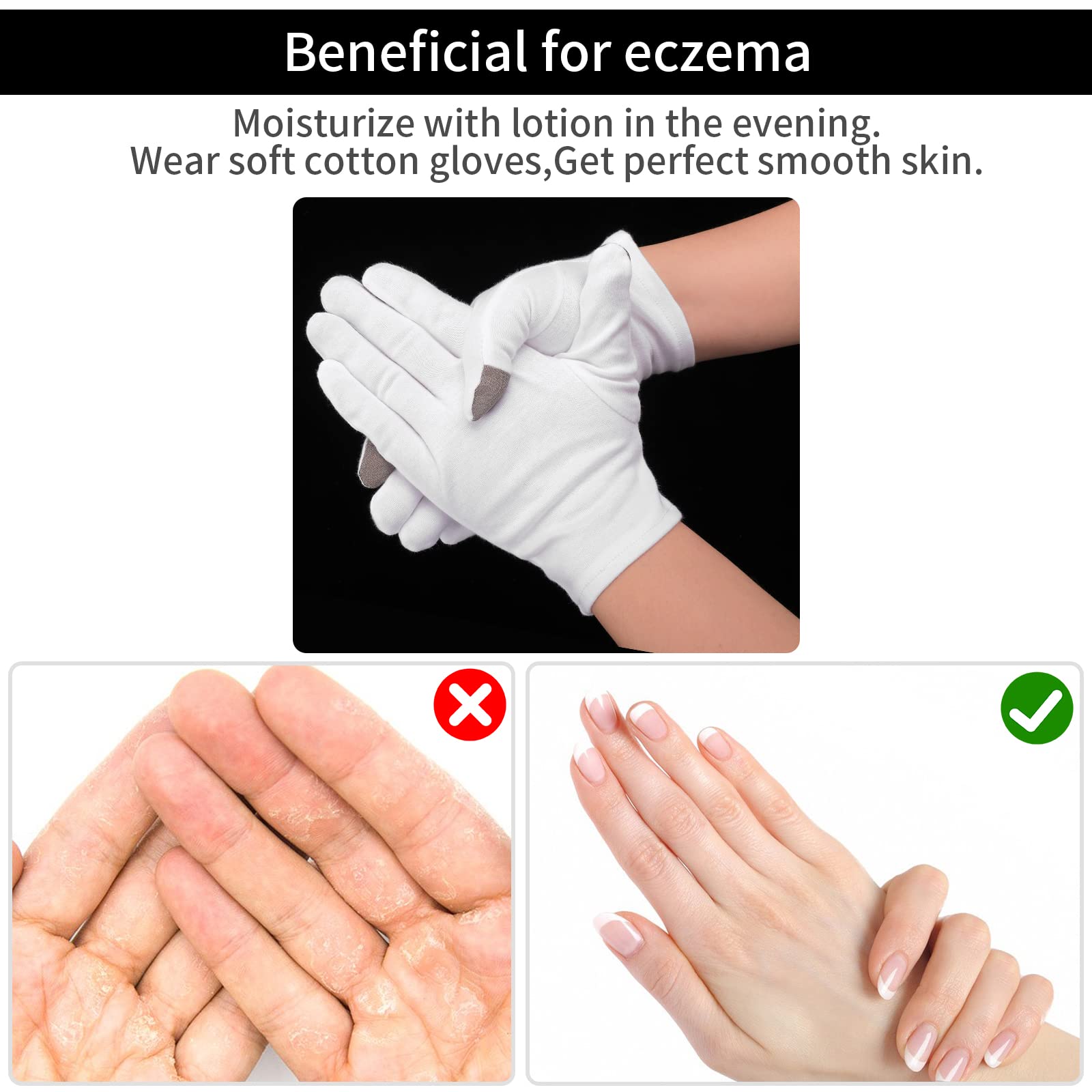 Guantes Sibba ideales para limpieza, fotografía e inspección de objetos sin dejar huellas.