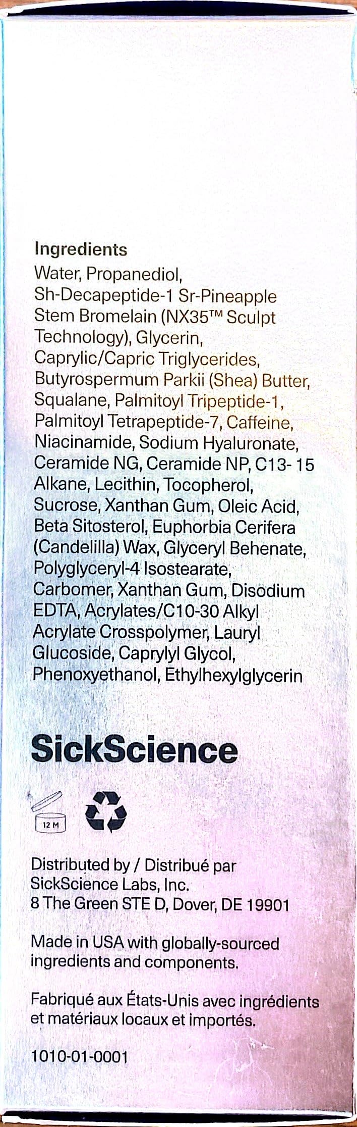SickScience ShapeShift aplicación diaria rápida sin residuo.