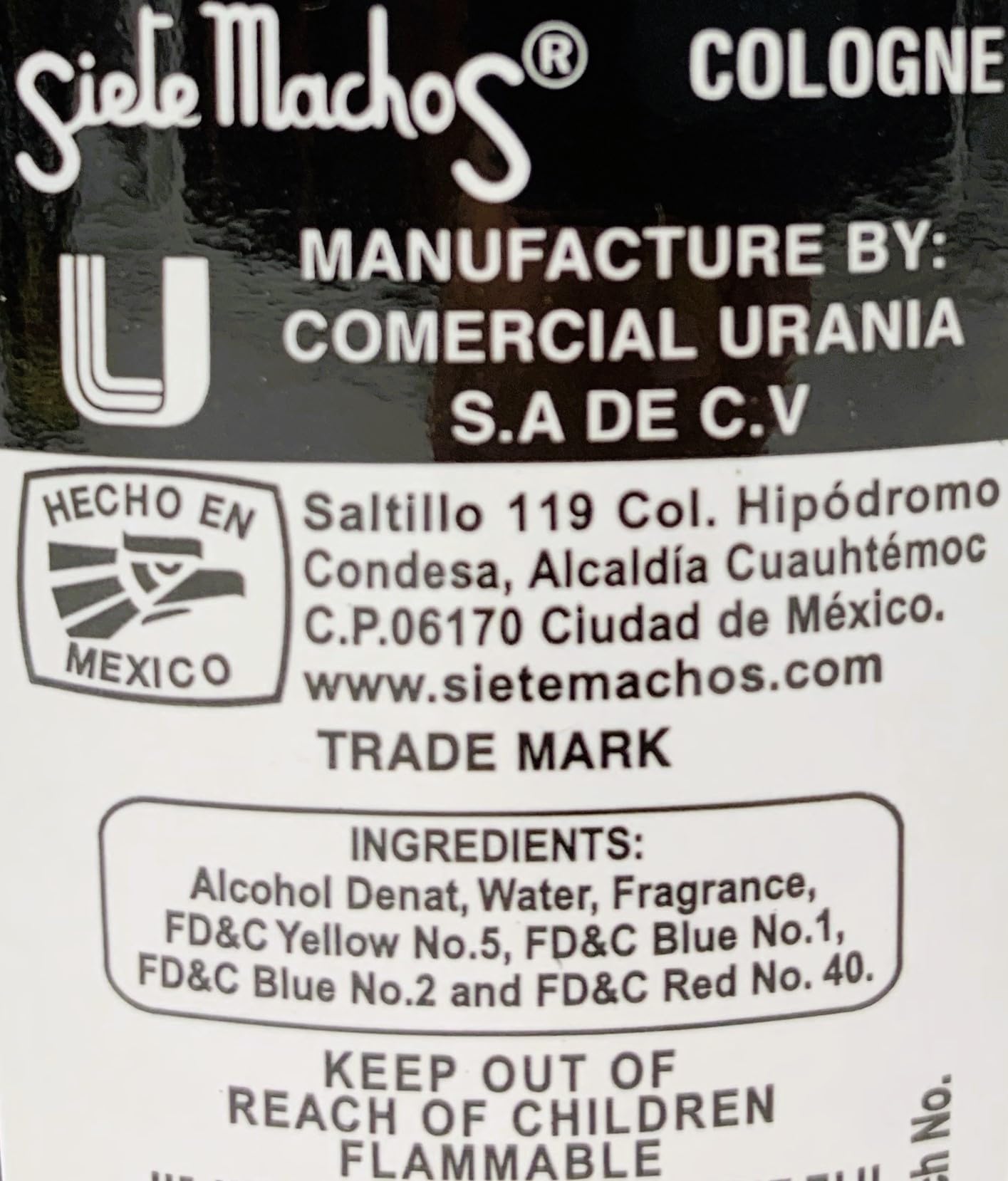 Siete Machos URANIA: etiqueta original, diseño icónico que inspira confianza y estilo.
