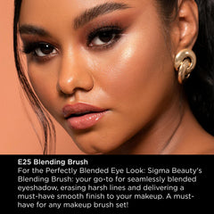 Mango largo y ergonómico de Sigma Beauty E25 para control seguro.