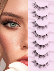 Pestañas Siligli Cat Eye Wispy 15 mm para un look alargado y natural.