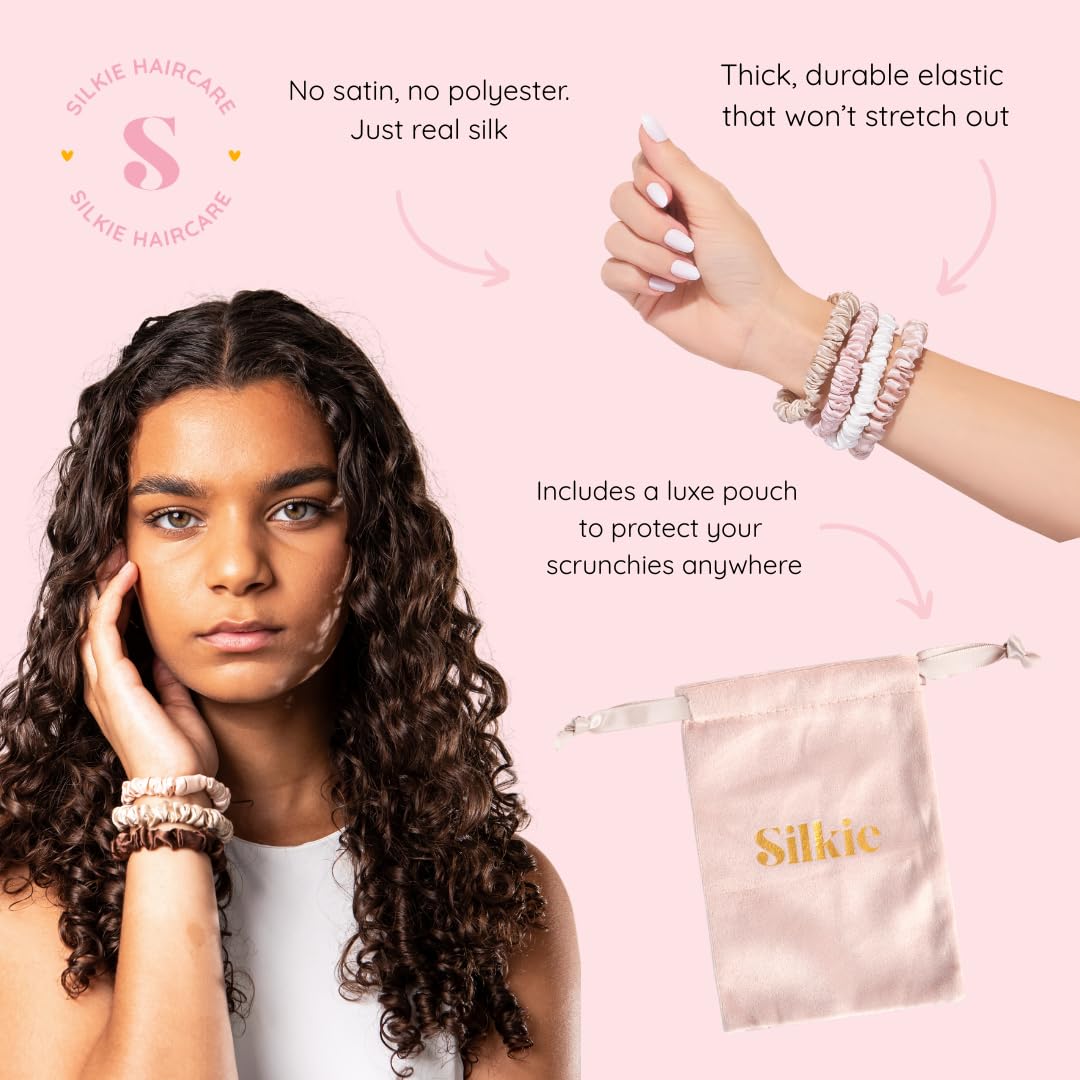 Silkie gomas delgadas Chocolate, cuatro tonos para combinar conjuntos.