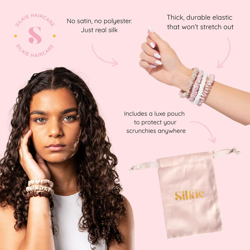 Silkie gomas delgadas Chocolate, cuatro tonos para combinar conjuntos.