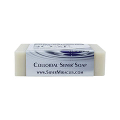 Silver Miracles Jabon plata coloidal para rostro, cuerpo y cabello suave.