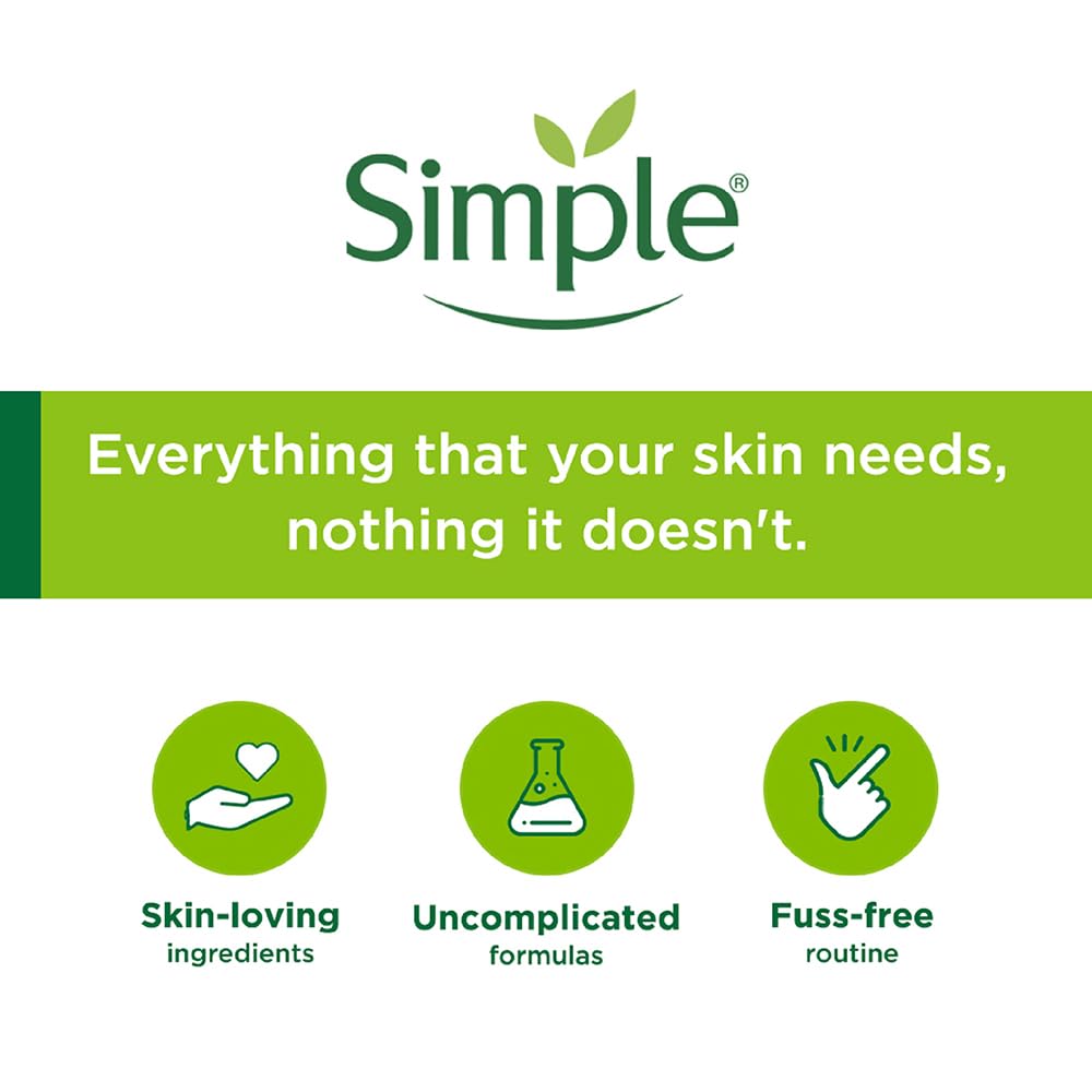 Rutina diaria con Simple Kind To Skin Agua Micelar para rostro.