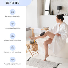 Guante SimpleField para eliminación de autobronceado, exfolia sin irritar la piel.