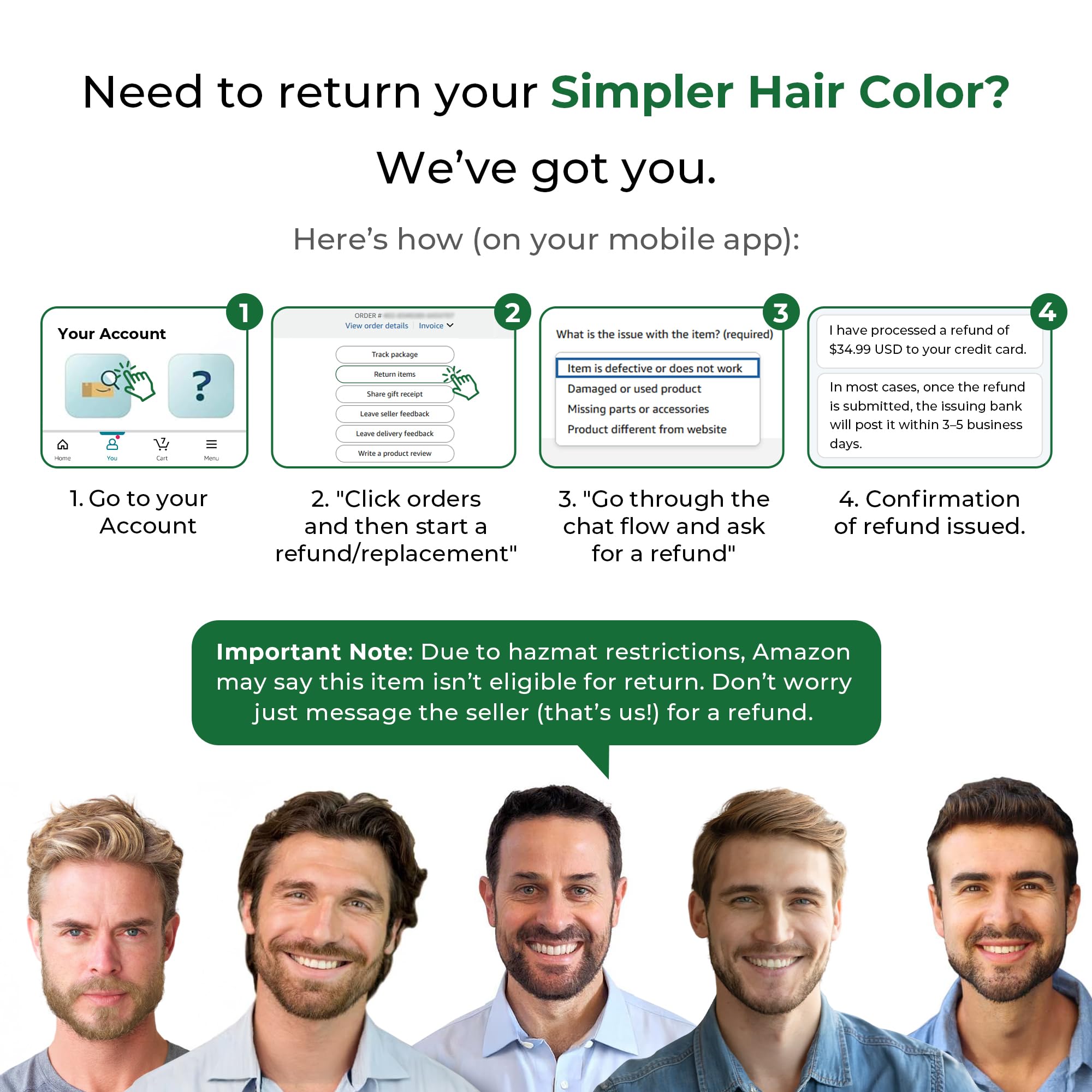 SIMPLER HAIR COLOR – acabado natural que resiste desvanecimiento