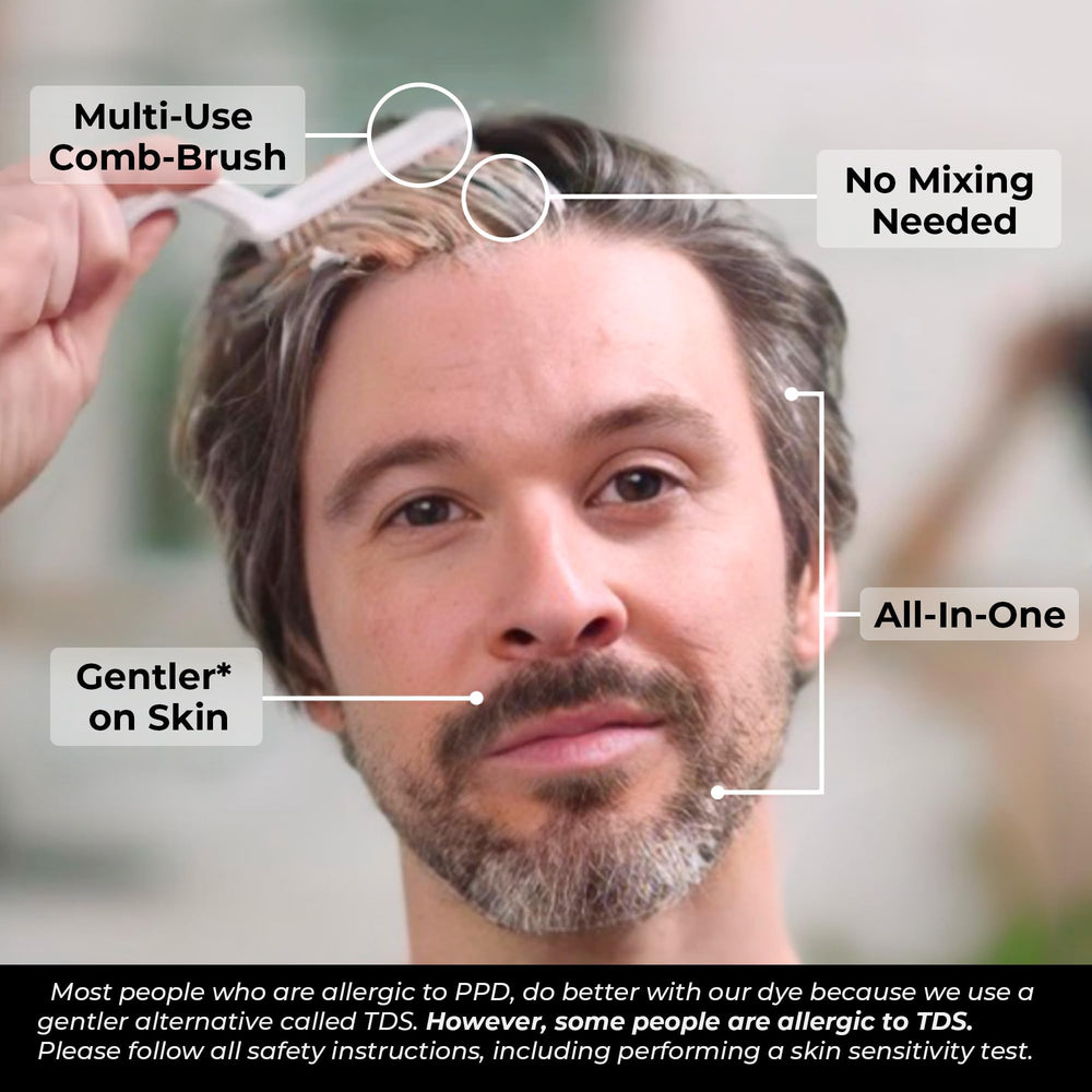 SIMPLER HAIR COLOR – tinte para barba en tono marrón
