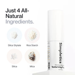 Simpletics Texturizing Powder roots application shows texture building