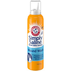 Simply Saline rociado-continuo para aplicar limpieza suave sin dolor.
