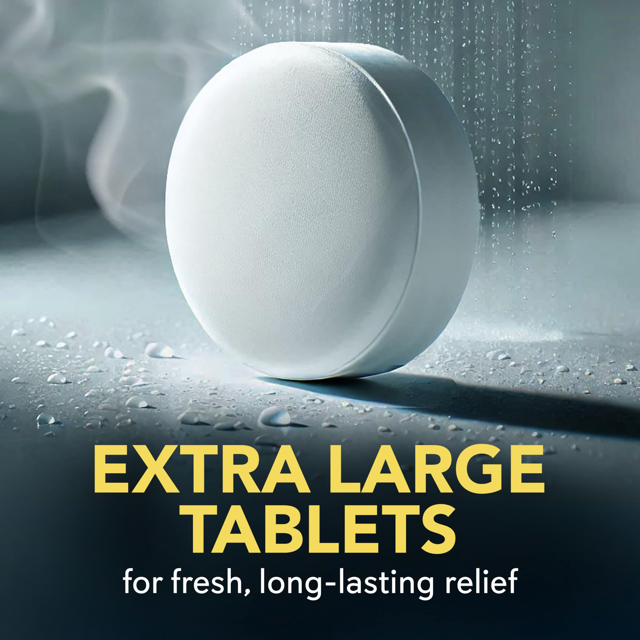 Tableta de vapor SinuCleanse de tamaño extragrande para vapores sostenidos.