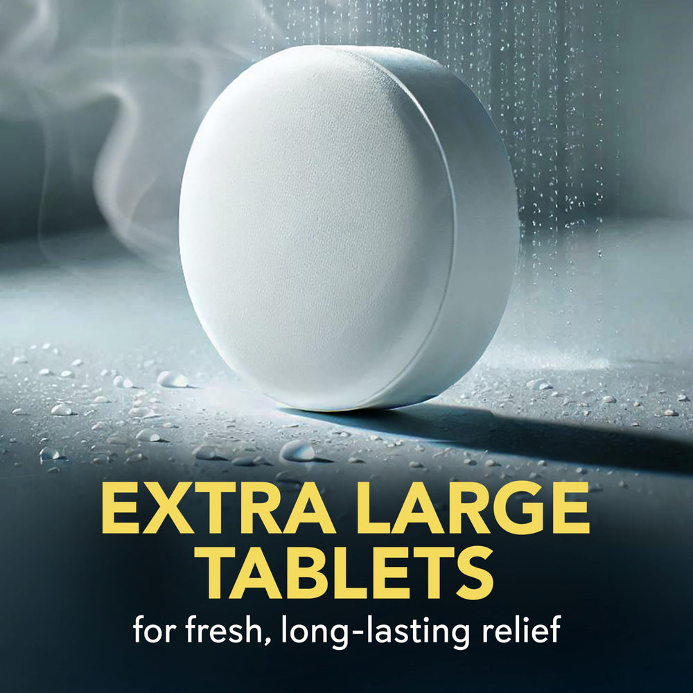 Tableta de vapor SinuCleanse de tamaño extragrande para vapores sostenidos.