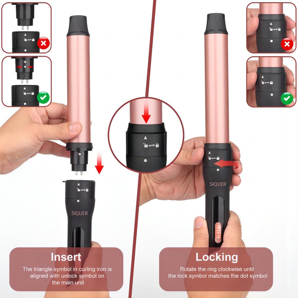 Guante protector térmico SIQUER para manejo seguro durante el peinado