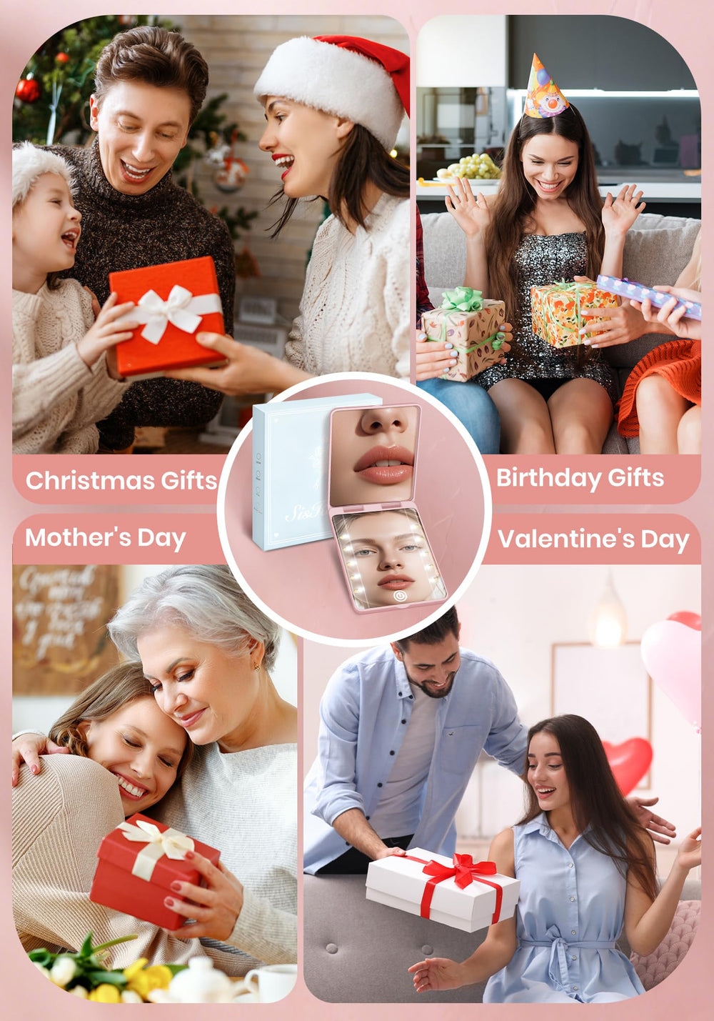 SisKokoro Espejo apto para viaje y regalo práctico