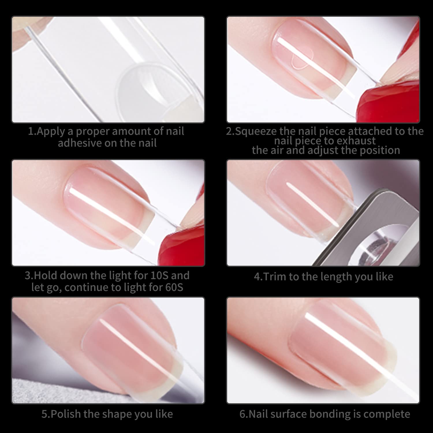 SITELENABY paquete-500-piezas-extensiones-uñas, gran suministro para salones.