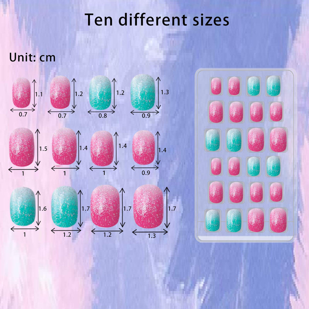 Brillo gradiente multicolor SIUSIO para uñas divertidas en fiestas