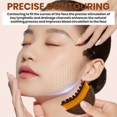 Masaje linfático sixco para rostro, facilita relajación facial después del cuidado.