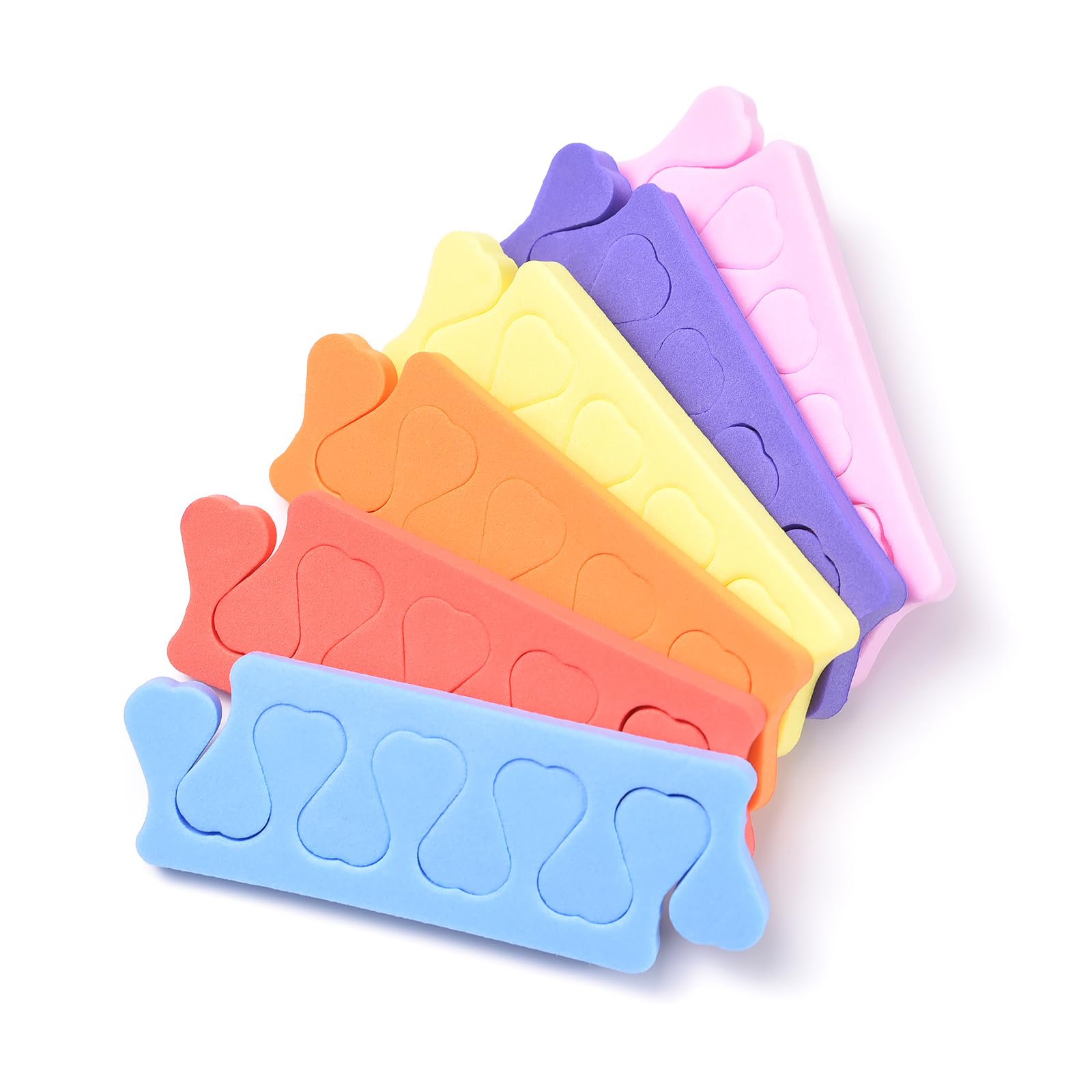 Siyuwuro conjunto portátil de separadores para uñas, fácil de llevar.