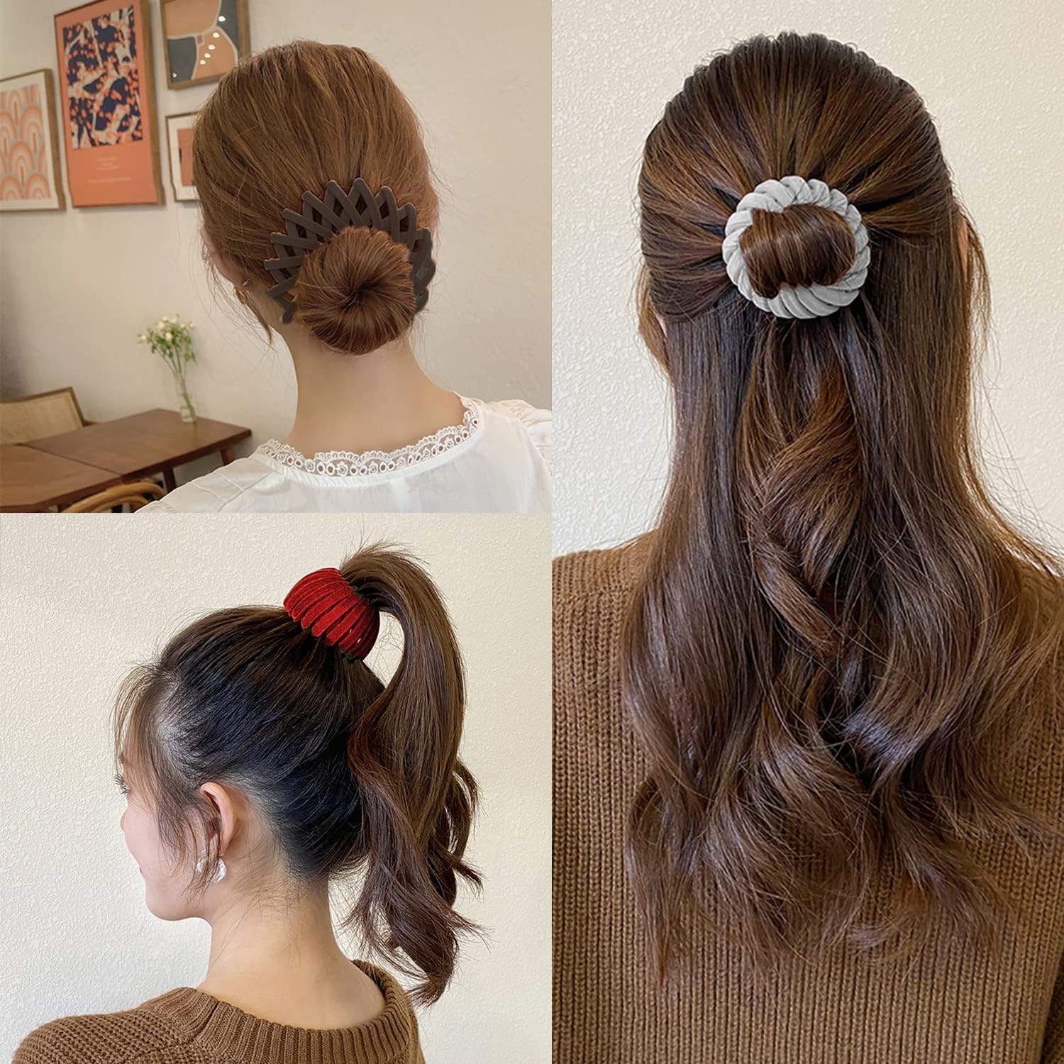 Sizobi ajustable nido-pajaro clip: se adapta a diferentes grosores de cabello.