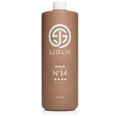SJOLIE Spray Tan No. 14, botella para un bronceado duradero.