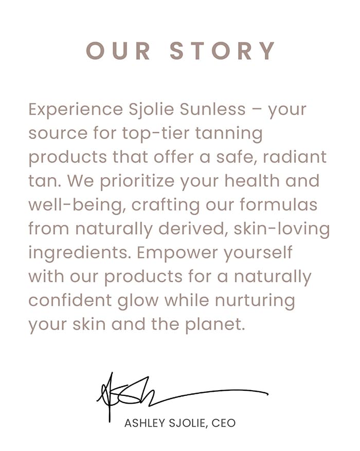 SJOLIE Spray Tan No. 14, tiempo de desarrollo de 8 horas para resultados.