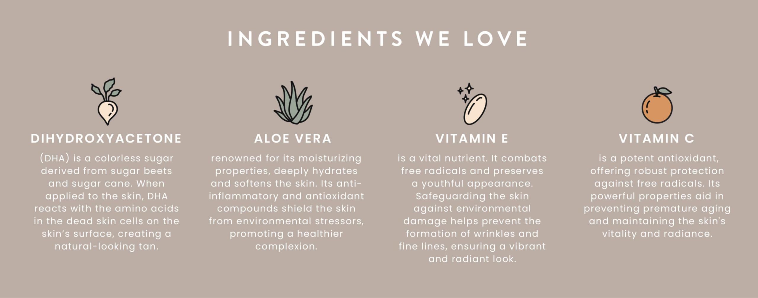 SJOLIE Sunless No.12 vegan formula avoids parabens for gentle skin.