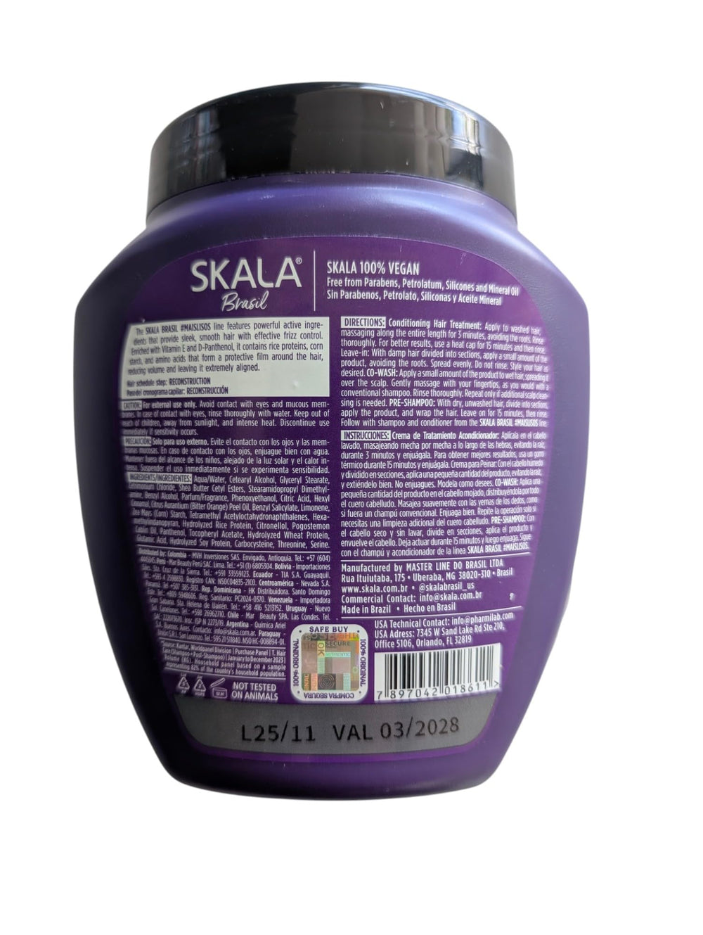SKALA Mais Lisos crema-peinado para peinar y definir ondas con brillo natural.