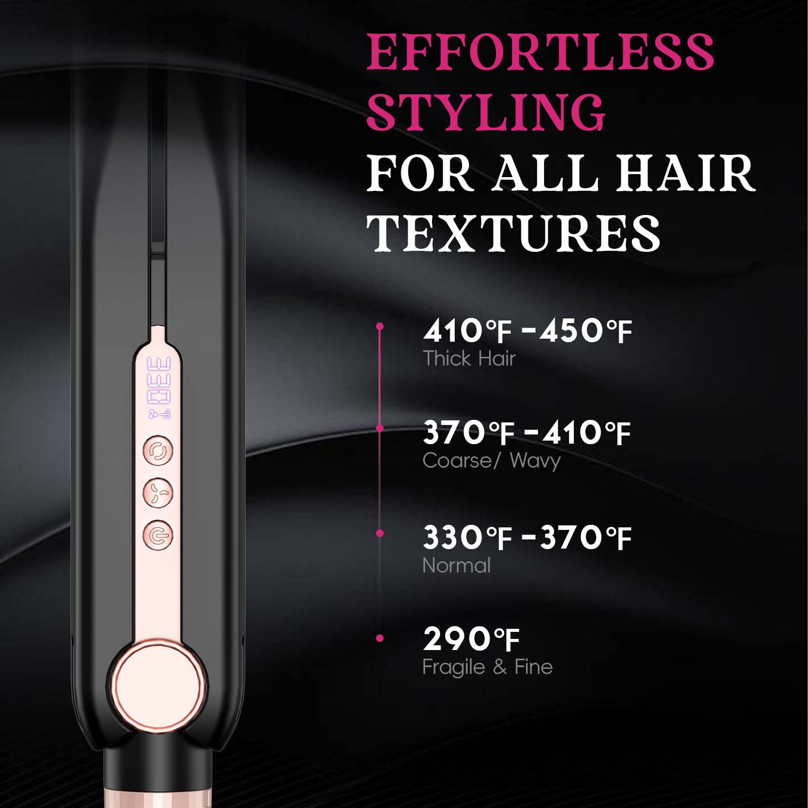 SKIMI Airflow Styler tecnología PTC para calentamiento rápido y uniforme.
