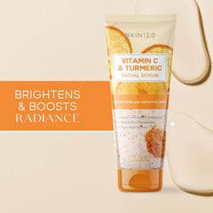 Skin 2.0 scrub texture closeup with exfoliating granules for gentle smoothing.