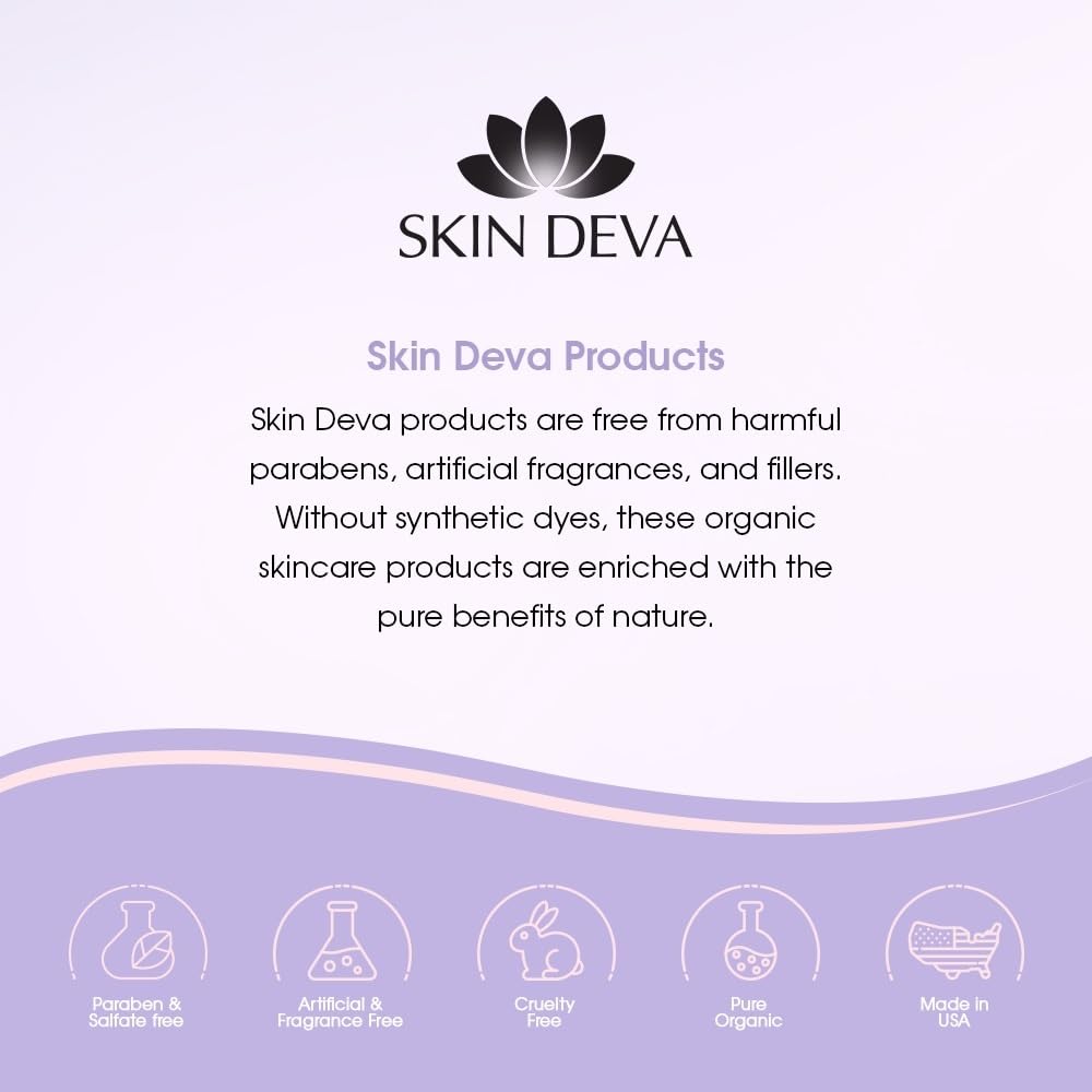 Detalle de empaque Skin Deva que conserva activos esenciales