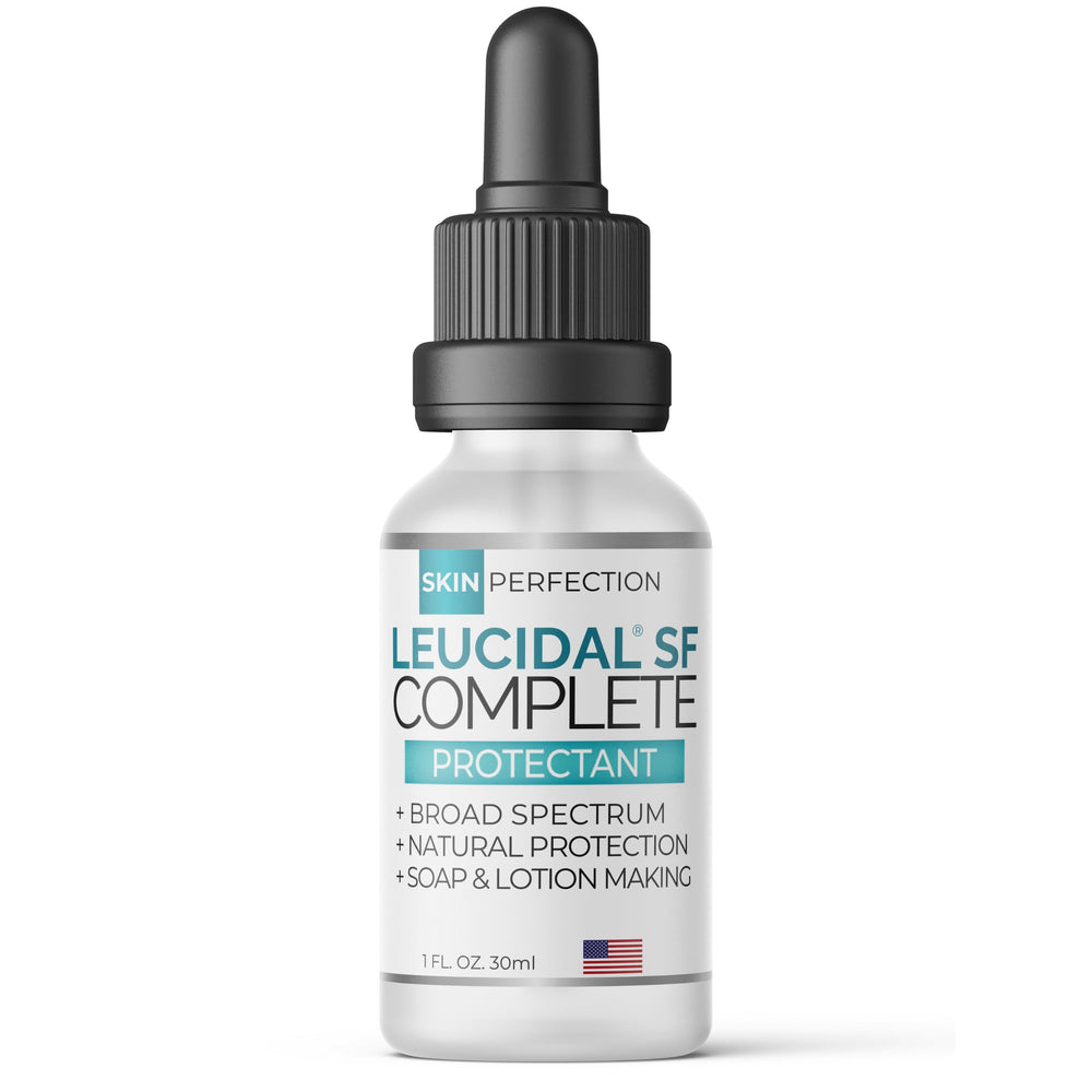 Skin Perfection Leucidal SF Complete en bote 1 oz, preserva cosméticos caseros naturalmente.