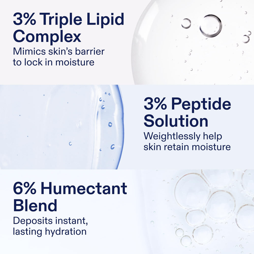 Ingrédients clés : céramides et peptides pour une barrière renforcée.