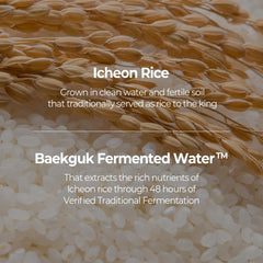 Sérum SKINFOOD 1957 con arroz Icheon para poros refinados.