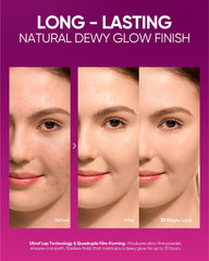 Skintific Pink Glow Cushion hydration complex on skin
