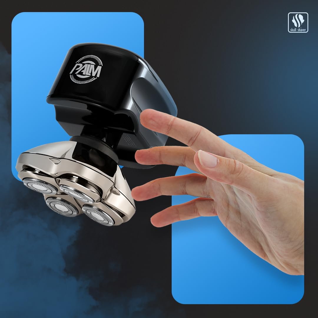 Aspiradora integrada en Skull Shaver Palm MX5 para limpieza sin desorden