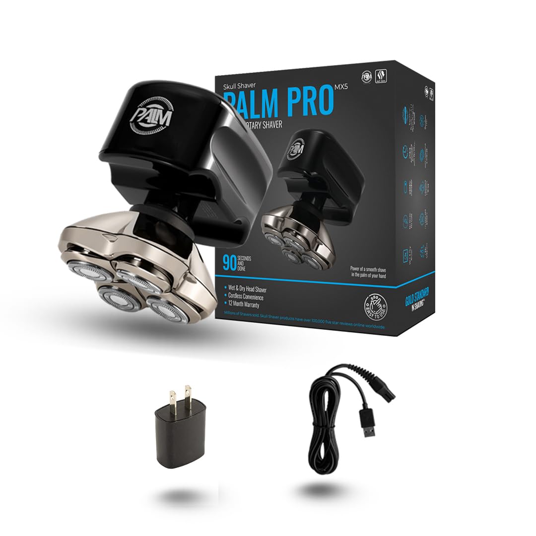 Skull Shaver Palm MX5 para cabeza y rostro con afeitado suave
