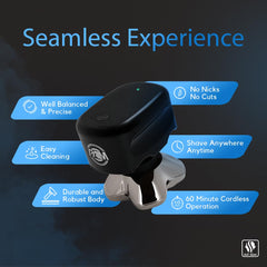 Lámina PRO de 4 cabezas en Skull Shaver Palm MX5 para cobertura rápida