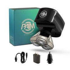 Skull Shaver en la mano para afeitado cómodo y control preciso
