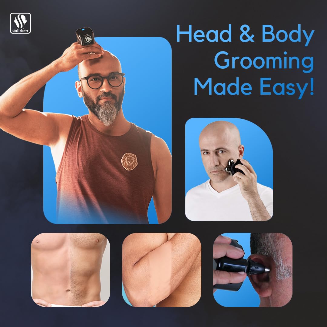 Skull Shaver resistente al agua para uso en ducha