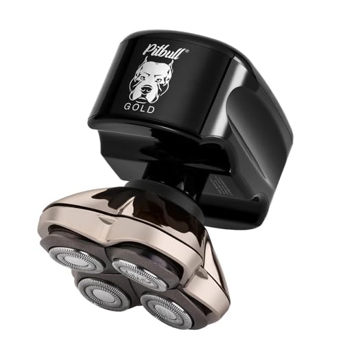 Skull Shaver Pitbull Gold Pro GX5 agarre ergonómico para mayor control durante el afeitado.