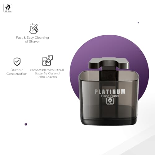 Skull Shaver Platinum Rinse Stand facilita el mantenimiento diario de la afeitadora