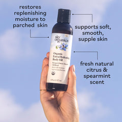 Sky Organics aplicación suave para masaje corporal