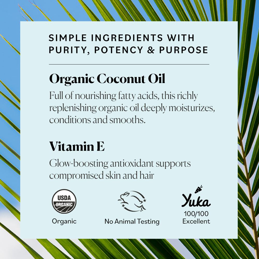 Sky Organics Cabello sano con aceite de coco, acondiciona y suaviza.