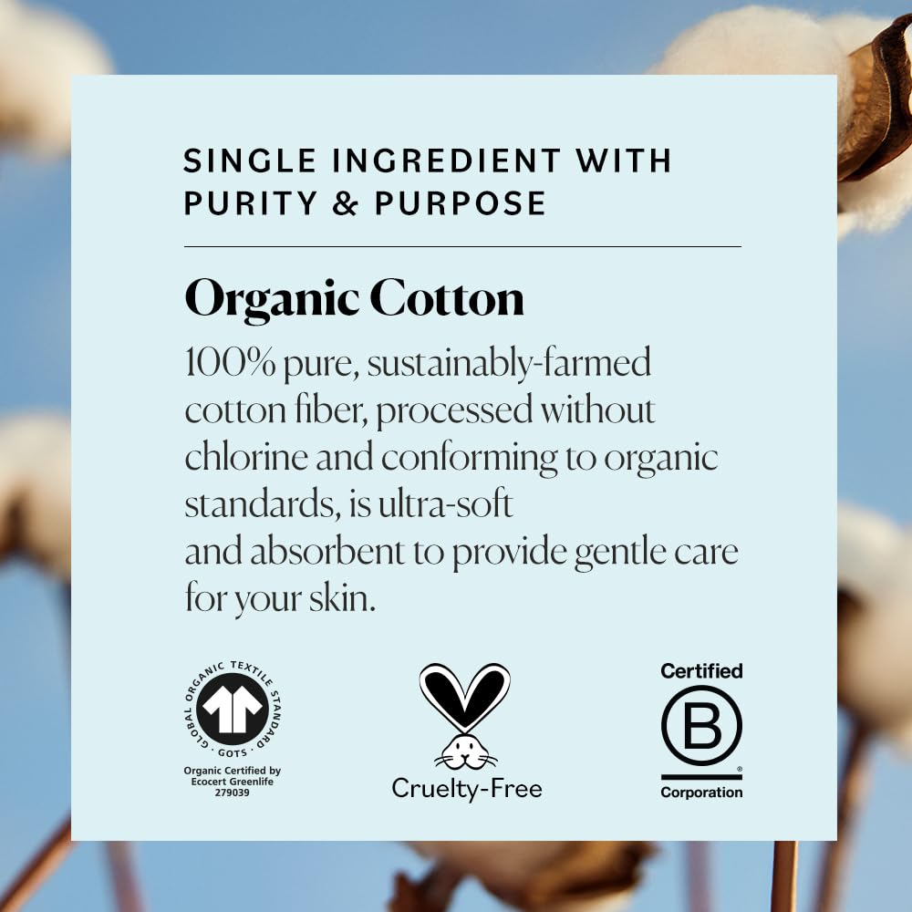 Sky Organics bolas de algodón orgánico para limpieza de cortes menores