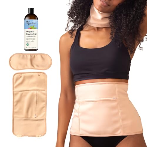 Sky Organics envolturas de algodón ajustables para aplicación cómoda.