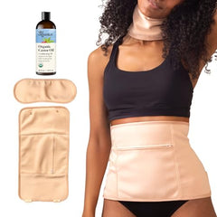 Sky Organics envolturas de algodón ajustables para aplicación cómoda.