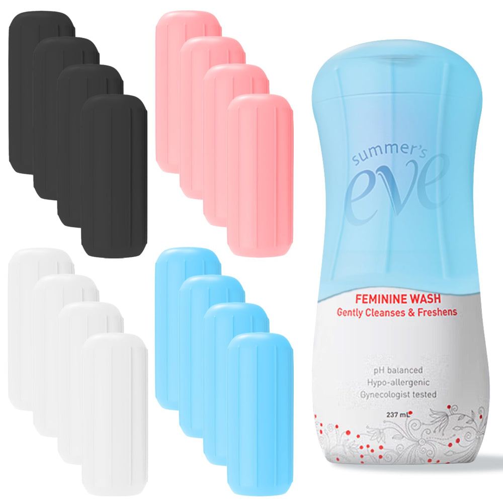 Skyconser kit 16 piezas silicona viaje mantiene botellas seguras