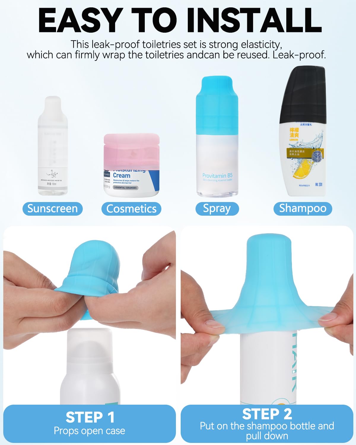 Skyconser proteccion envases silicona reutilizable para viajes largos