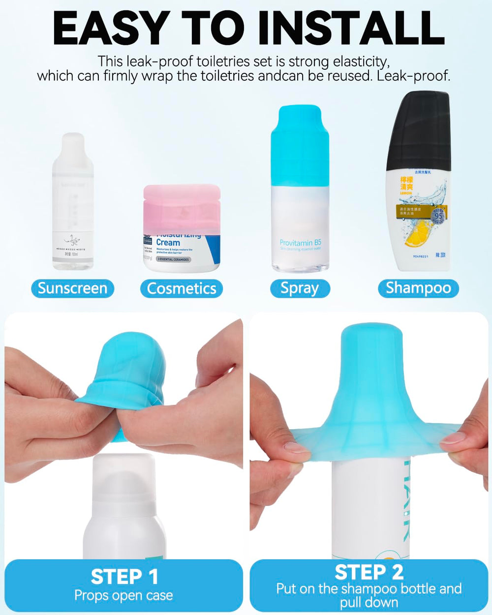 Skyconser proteccion envases silicona reutilizable para viajes largos